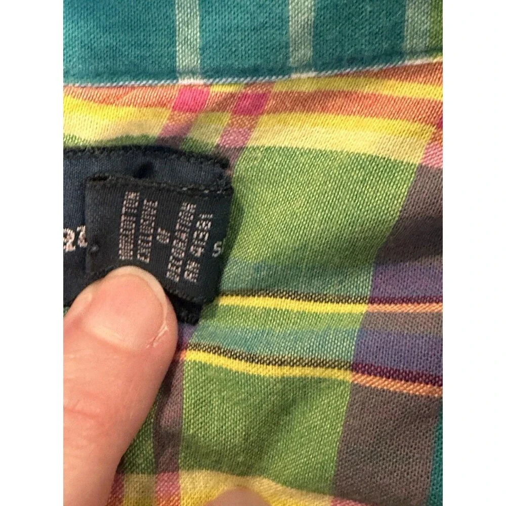 Polo Ralph Lauren 2XLT Button Down Rainbow Plaid 100% Cotton Tall Long Sleeve